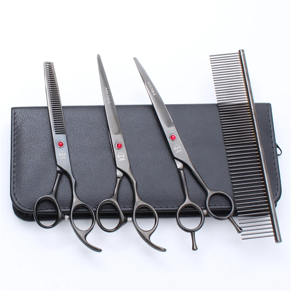 A3002 7'' Japan Steel AQIABI Professional Grooming Scissors Pet Shop &amp Home Dogs Cats Animals Hair Shears Haircut Suit | Красота и