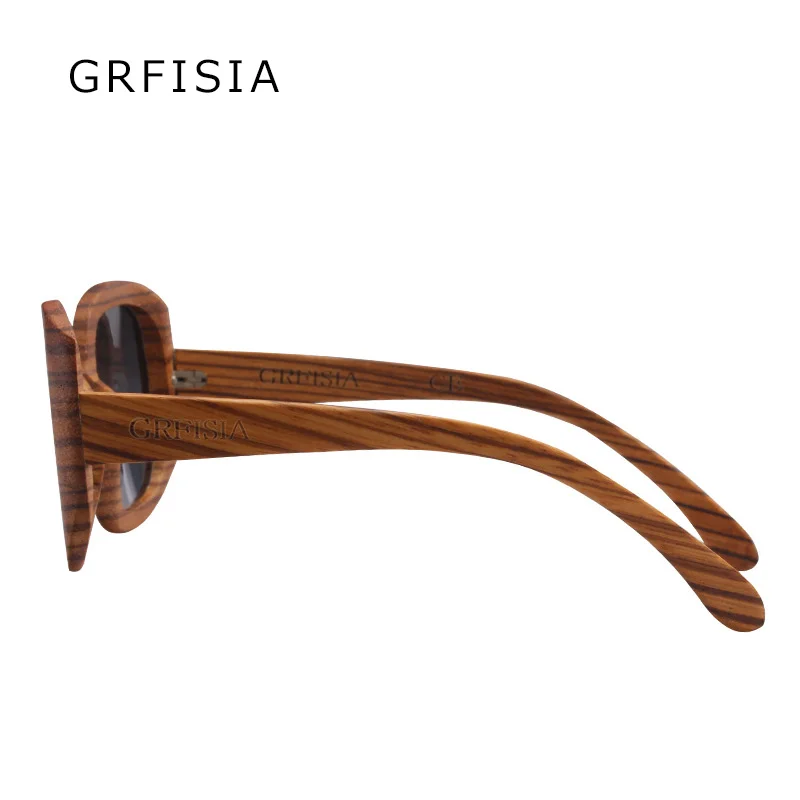 GRFISIA классические деревянные Овальные Солнцезащитные очки женские