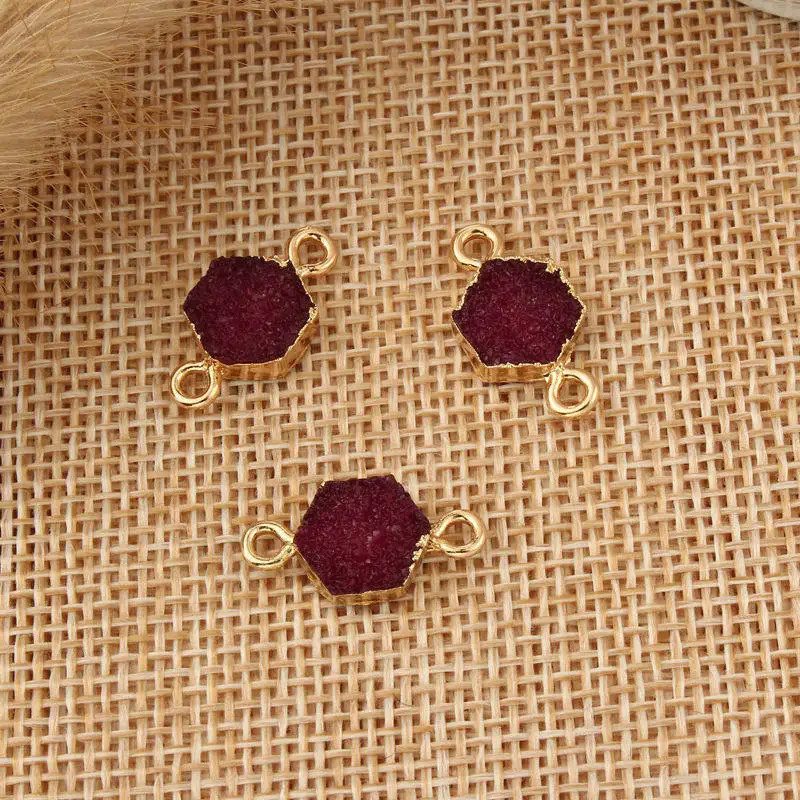 1.8cmx0.9cm red 2 шт Vogue нерегулярные полимерные коннекторы для браслетов ювелирные подвески для самостоятельного изготовления круглого овального лунного ожерелья серьги для изготовления аксессуаров - Цвет: 1.8cmx0.9cm red