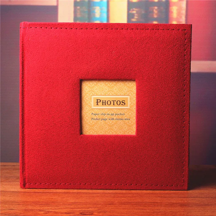 6-дюймовый фотоальбом 200 фотографий памятный альбом 4 цвета фланелевый чехол с