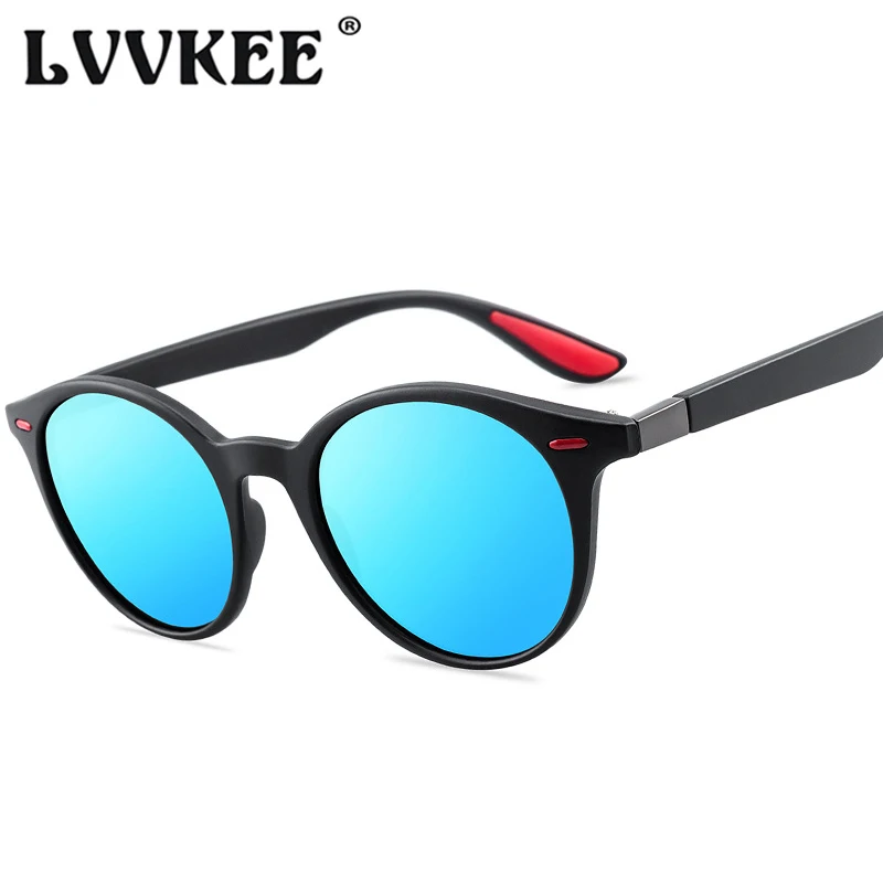 LVVKEE, фирменный дизайн, мужские, женские, классические, Ретро стиль, с заклепками, поляризационные солнцезащитные очки, Овальные, для вождения, солнцезащитные очки, мужские, очки, UV400, Gafas De Sol