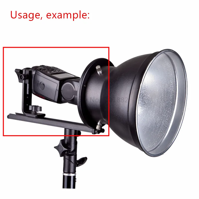 NICEFOTO TM Тип металлический студийная вспышка Speedlite кронштейн держатель с мини