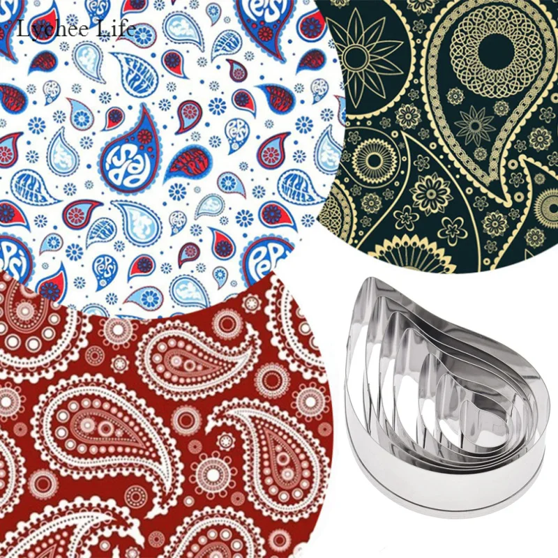 Lychee Life 7 шт./набор из нержавеющей стали Европейский Пейсли спиральный Цветочный