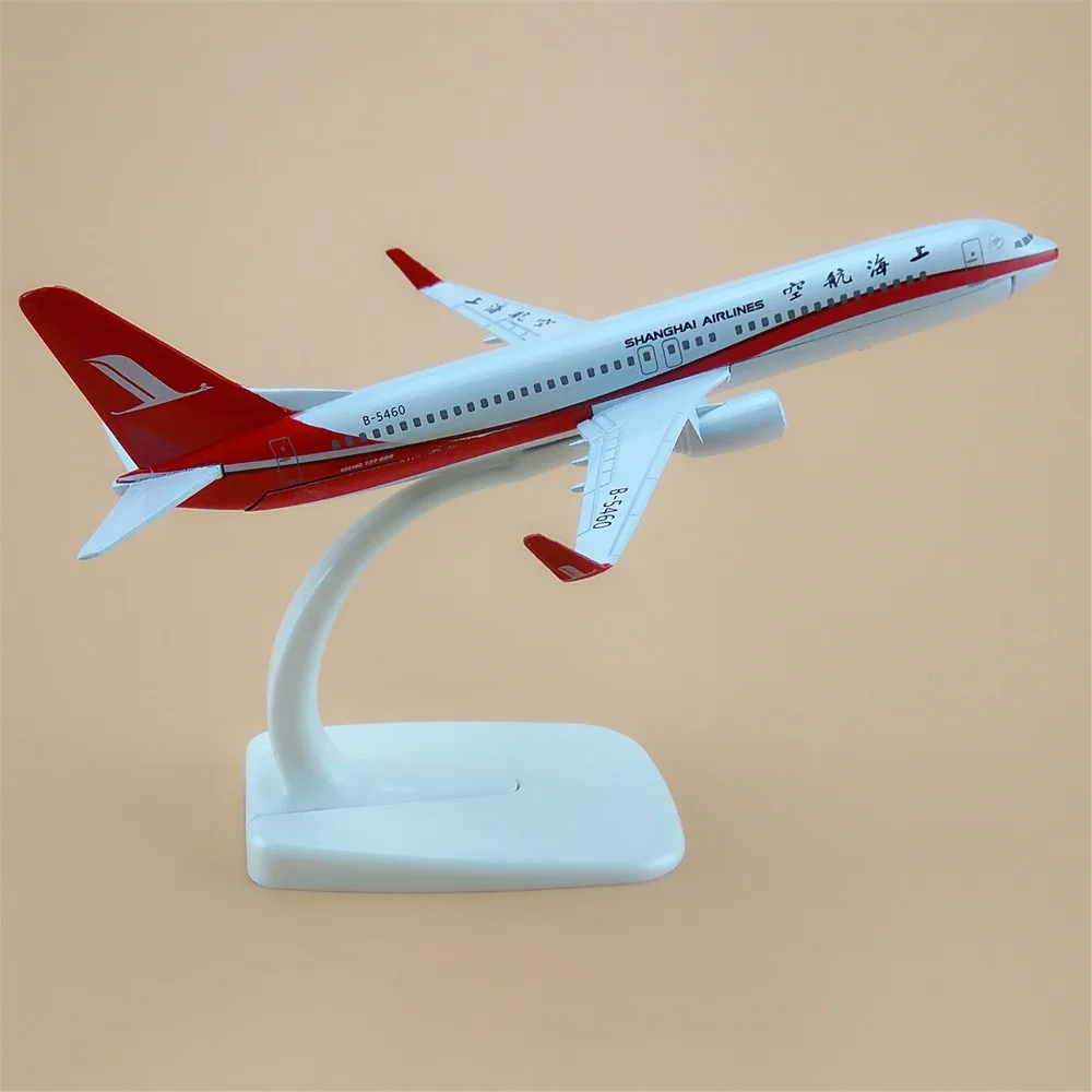 16 см сплав металла воздушный Китай Шанхай Модель самолетов Boeing 737 800 B737 модель
