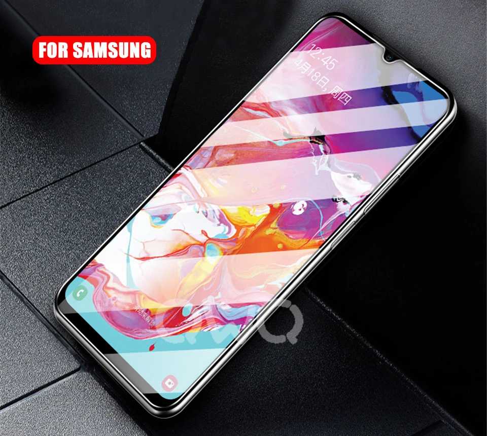 Закаленное стекло пленка для samsung Galaxy A50 S10 S8 plus S9 plus note 9 8 20D полный закругленный протектор экрана для samsung S10E S7 Edg
