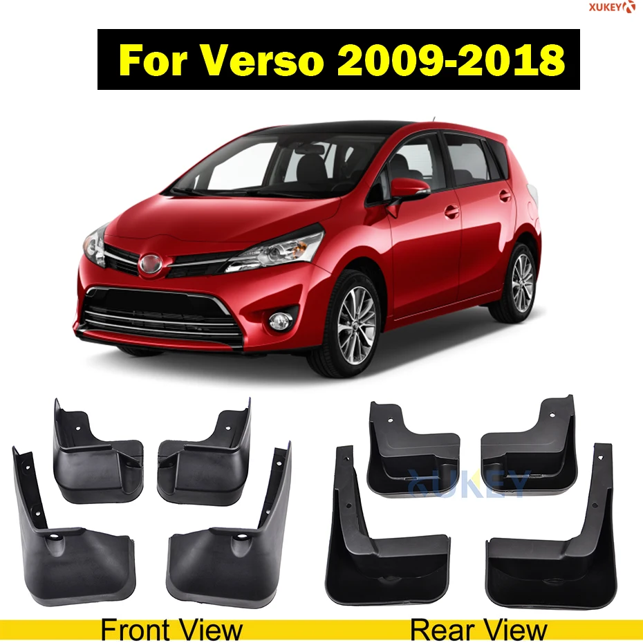 09-16 verso Автомобильные Брызговики для Toyota C-HR CHR RAV4 Highlander Venza Sienna Verso Alphard передние и задние брызговики Брызговики - Цвет: 09-16 verso