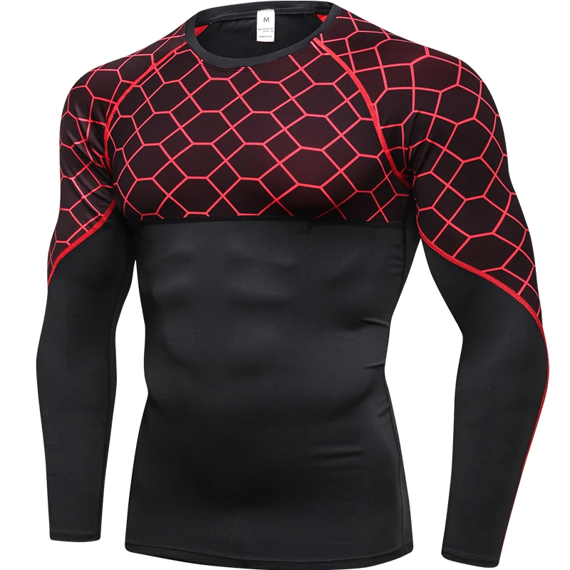 

Long Sleeve Dry Fit Men Running Shirts Gym Shirt Men Sportswear Rashgard Sport Shirt Men Soccer Jersey Fitness Crossfit T Shirt