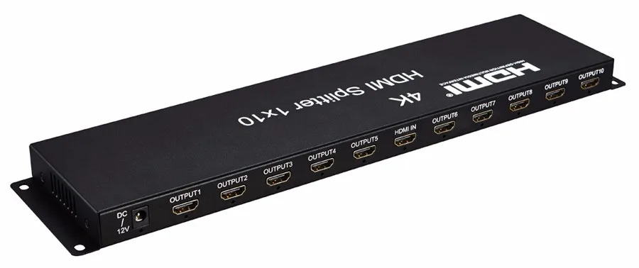 HDMI сплиттер 1X10 4K 2K 3D Full HD1080p 1 в 10 Выход Бесплатная доставка | Электроника