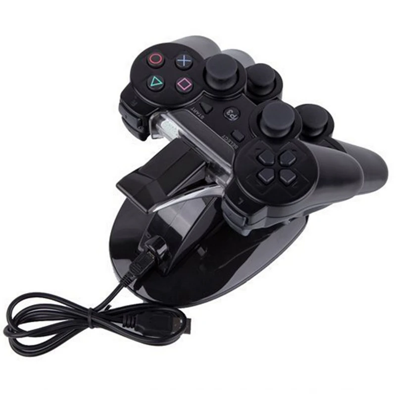 Для PS3 контроллер светодиодный светильник двойной USB зарядная док-станция Подставка держатель зарядное устройство для sony playstation 3 геймпад джойстик