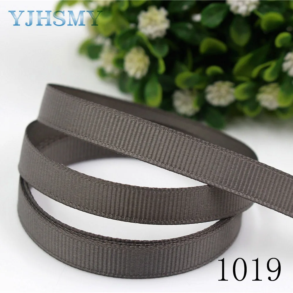 YJHSMY 177172 10 мм ярдов однотонные ленты термопечать grosgrain Свадебные аксессуары DIY