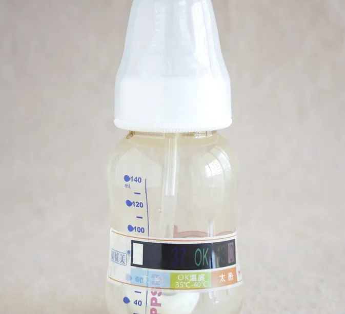 100 шт./лот измерительная карта температуры младенца бутылка Молока Тест бумажная