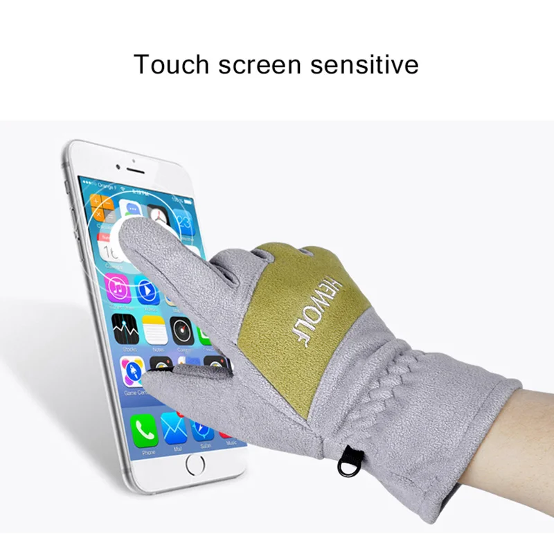 Hewolf Multifunctional Outdoor Hiking Gloves Winter Thermal Touch Screen Cycling Men Women Camping Fishing Windproof Glov | Спорт и