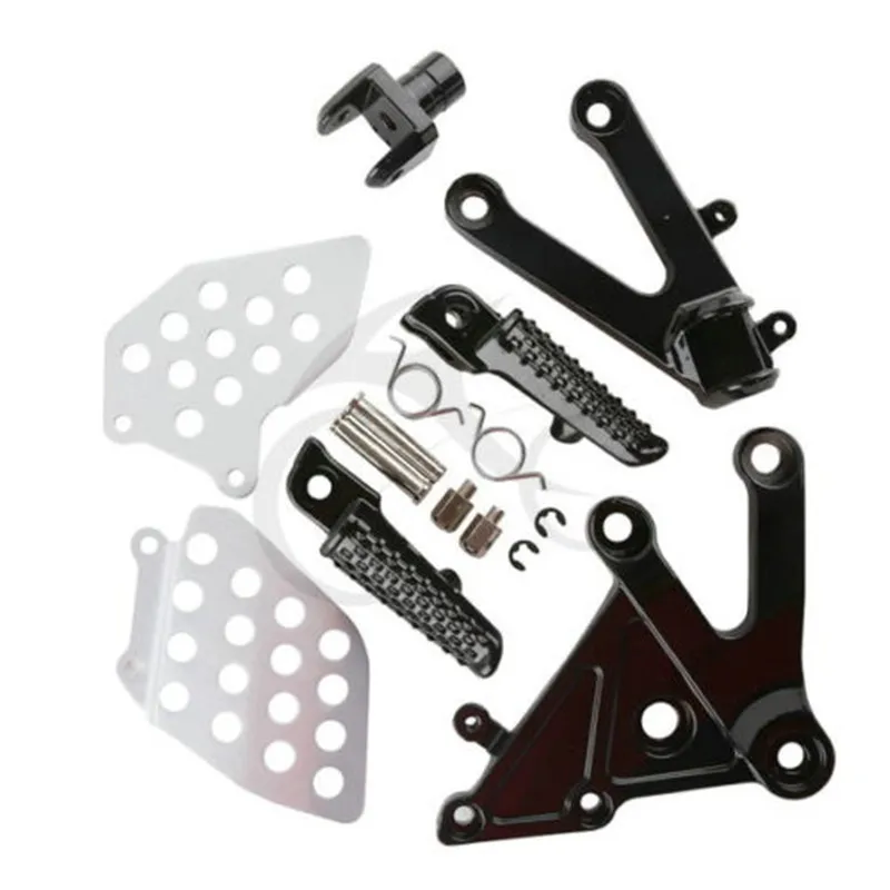 

Motorcycle Front Foot Pegs Footrest Brackets For HONDA CBR 600RR 2003-2006 2004 2005 Rider