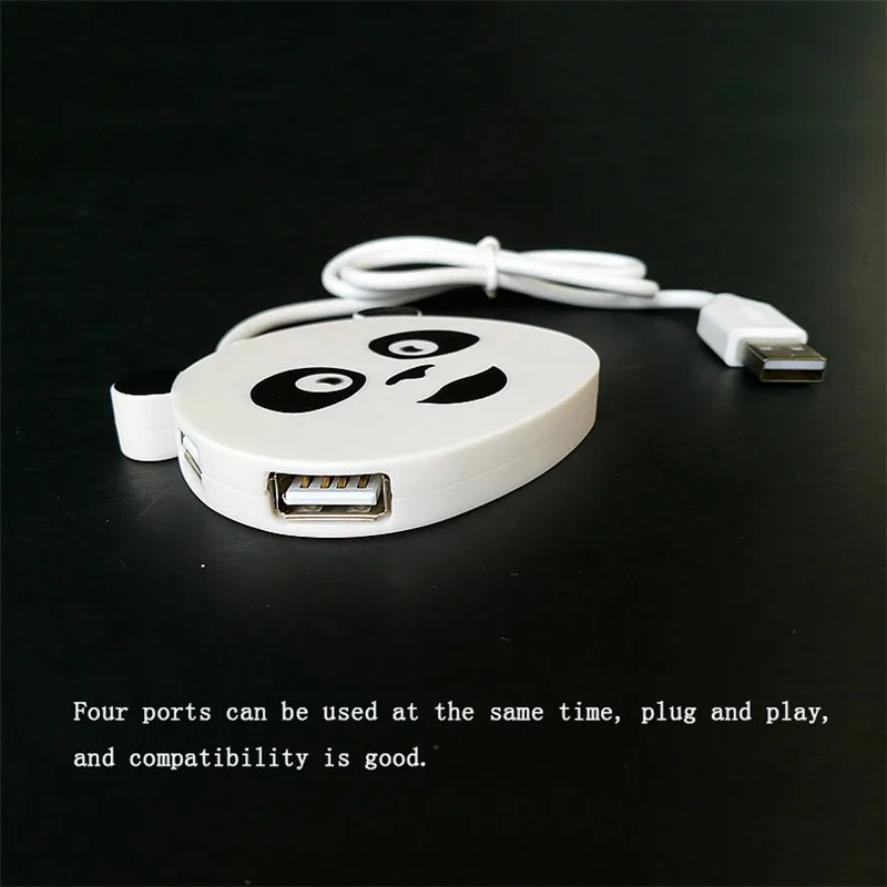 Panda 4 порта USB 2 0 концентратор LED высокоскоростной портативный для Apple Macbook Air