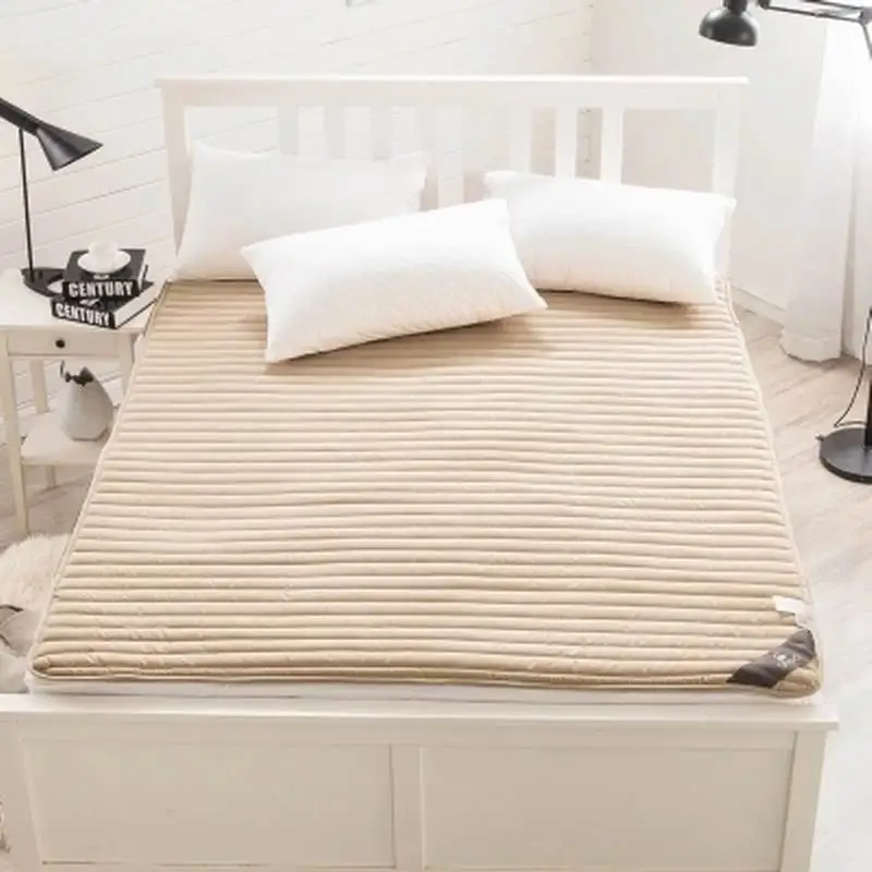 Татами складной стиральная хлопок тонкий матрас двойной наматрасник