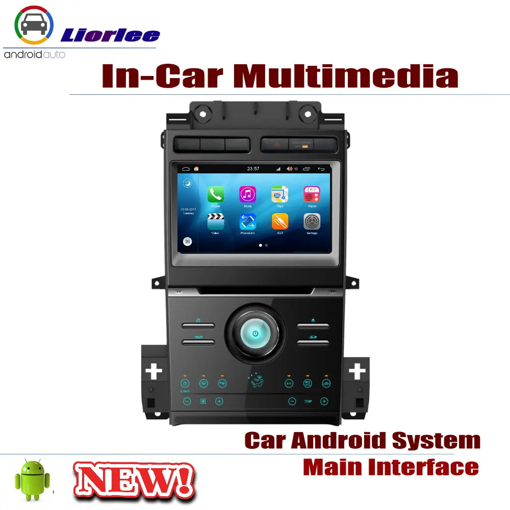 Автомобильный радиоприемник DVD плеер gps навигация для Ford aurus 2013~ Android HD Displayer система аудио видео стерео в тире головное устройство
