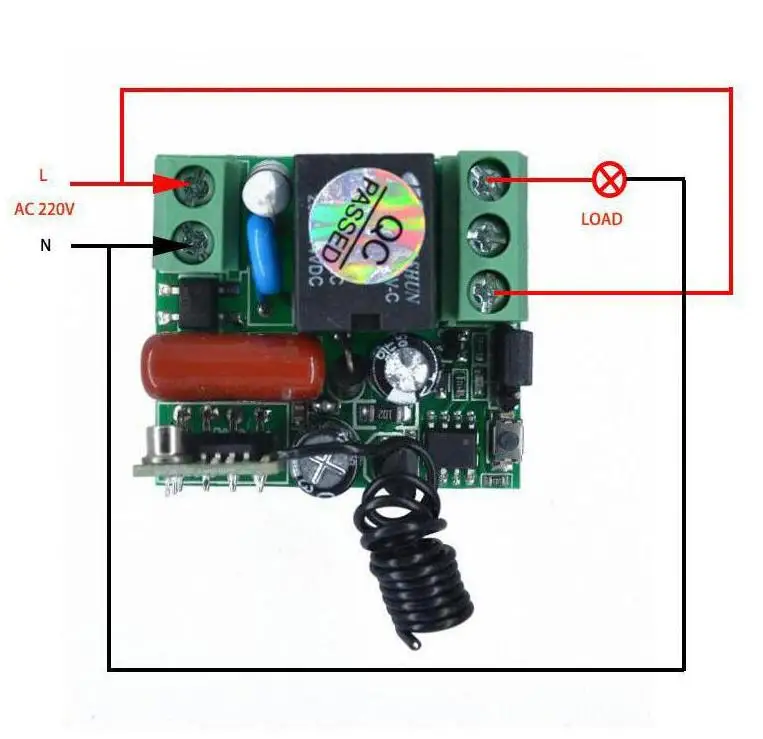 super Learning Code AC220V 1CH Wireless Remote Control Switch System teleswitch 4*Receiver 4 Transmitter Applicance Garage Door |