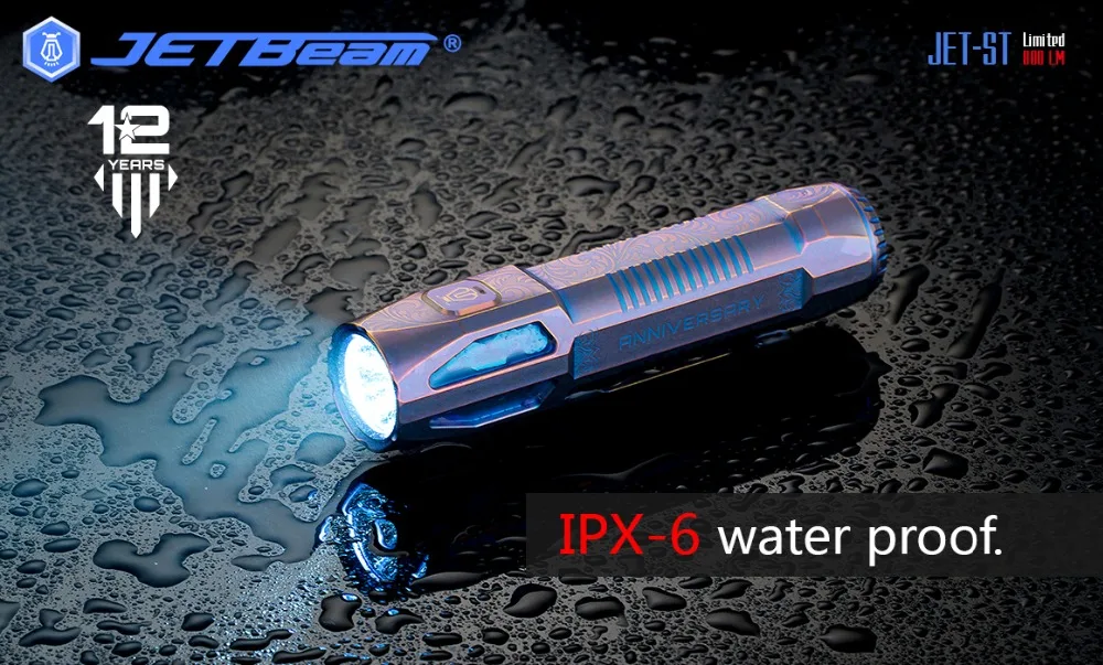 Jetbeam JET-ST CREE XP-L HI 800LM Ограниченная серия титановый фонарик