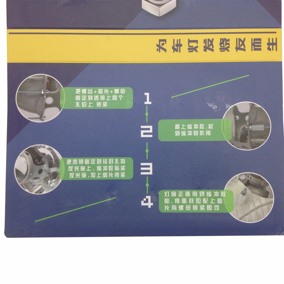 Комплект винтовых гаек TAOCHIS буферная трубка для фары головного света Kotio Q5 HELLA 3R G5