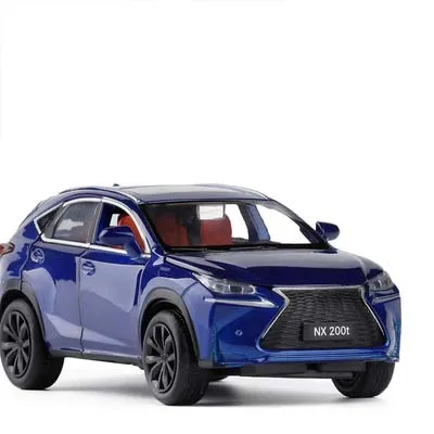 C 1:32 Масштаб литой металл литой под давлением роскошная модель автомобиля SUV для Lexus NX 200t со звуковым светильник вытяжной назад Модель автомобиля игрушки коллекция подарков - Цвет: C