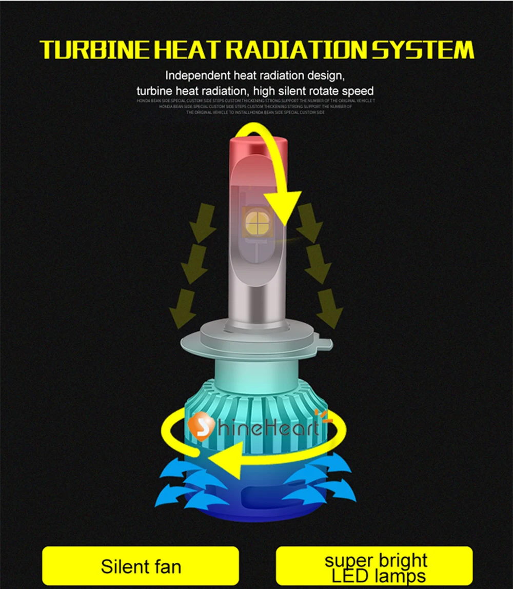 Новое поступление turbo 12 V X70 CR-EE XHP70 плюс H4 H7 H8 H9 H11 9005 HB3 9006 HB4 9012 HIR2 Автомобильные светодиодные лампы для передних фар с 6000 k