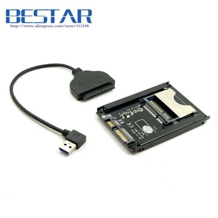 (50 шт./лот) SATA 22Pin к USB 3 0 CFast кард-Адаптер 2 5 дюйма жесткий диск Корпус SSD HDD кард-ридер