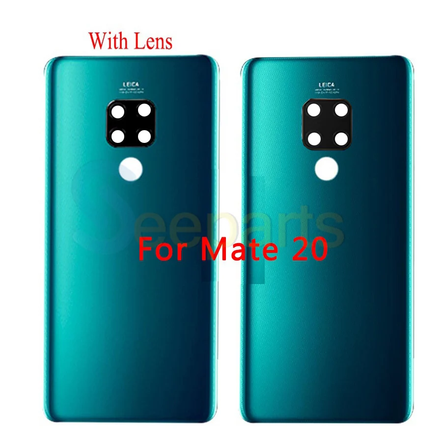Huawei mate 20 чехол для батареи mate 20 Pro Задняя стеклянная панель для huawei mate 20 Lite чехол для задней двери с заменой объектива камеры