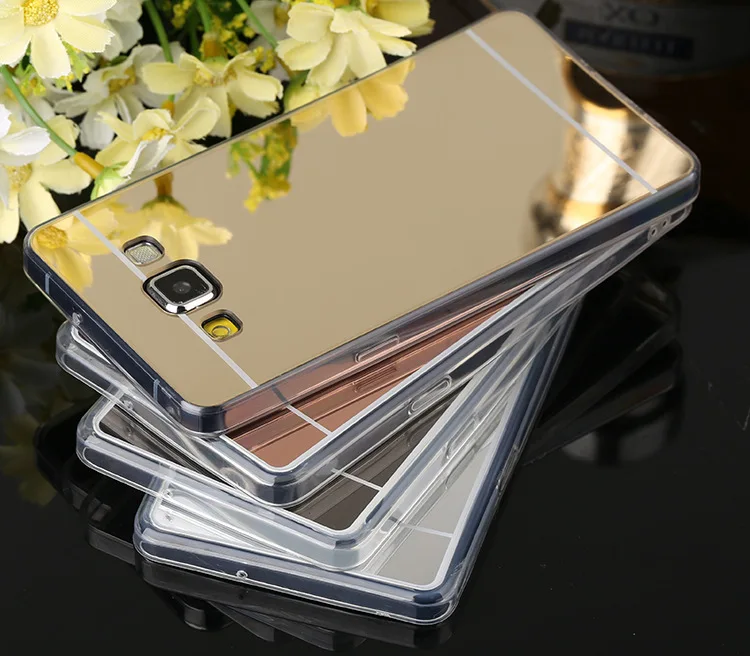 Роскошный мягкий чехол из ТПУ с зеркалом для Samsung Galaxy A5 A500 A7 J3 J5 J7 2015 J1ACE A8 защитный