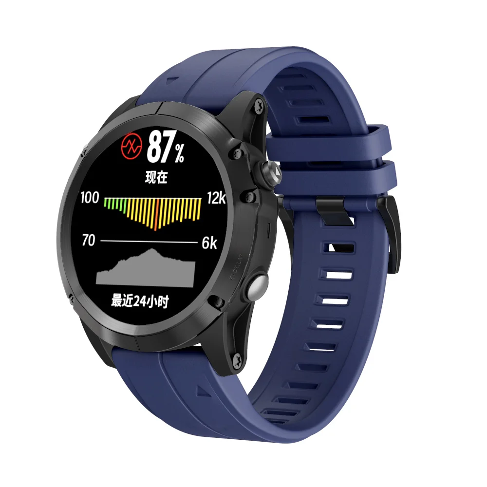 Ремешок силиконовый для смарт часов Garmin Fenix 6X 5X 5 6 Fenix3 12 14|Смарт-аксессуары| |