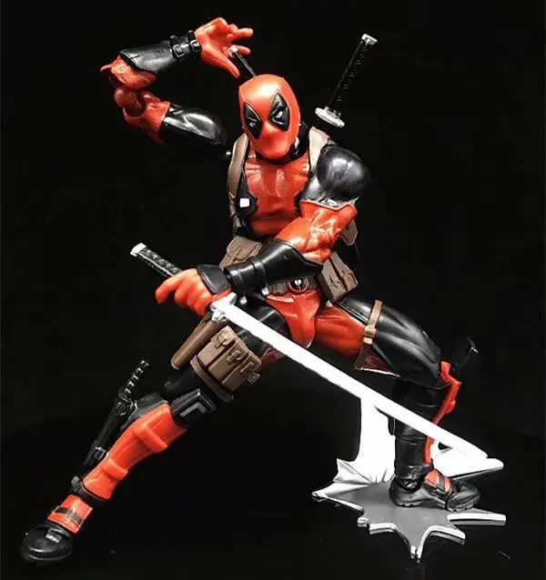 Новый хит! 15 см Superheros Revoltech серии 001 Дэдпул ПВХ фигурка Коллекционная модель