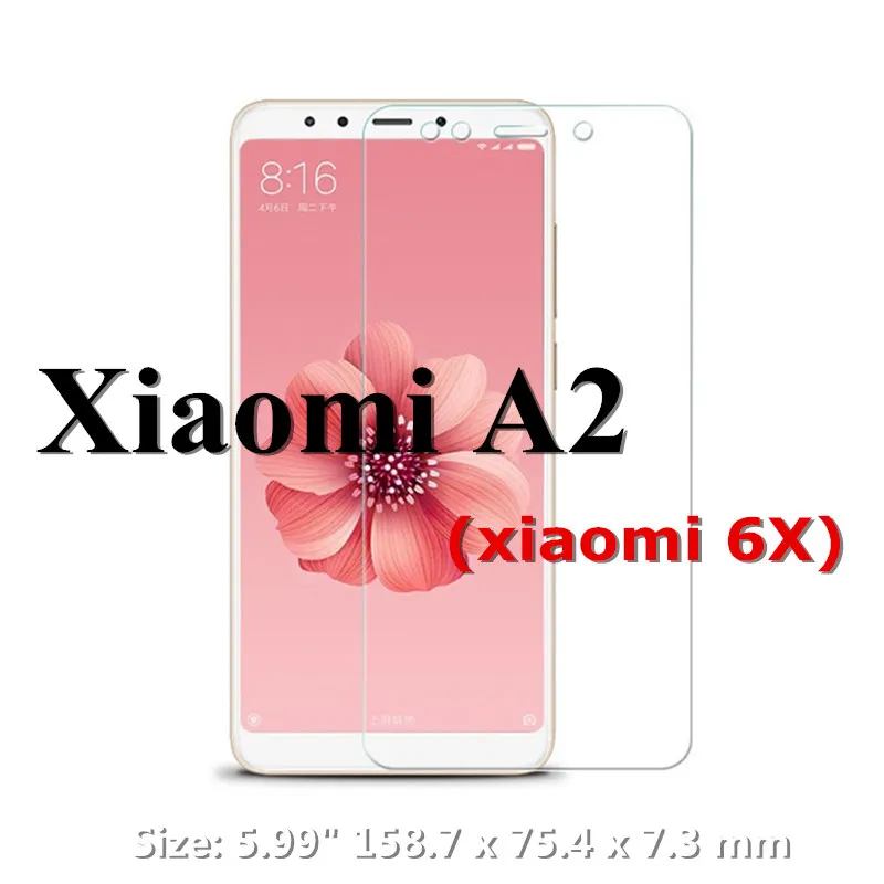 Закаленное стекло для смартфона Xiaomi A2 Mi A 2 глобальная защита экрана Mi6X 6 X 6X от
