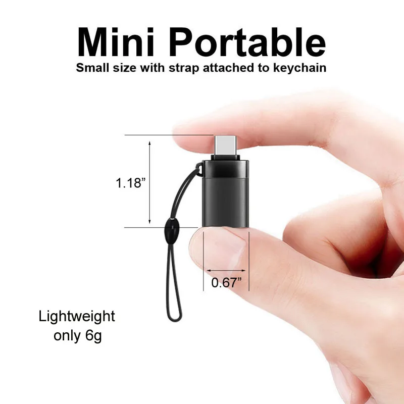 Адаптер OTG type-c к USB 3 0 для чтения флэш-накопителя Кабельный считыватель клавиатура