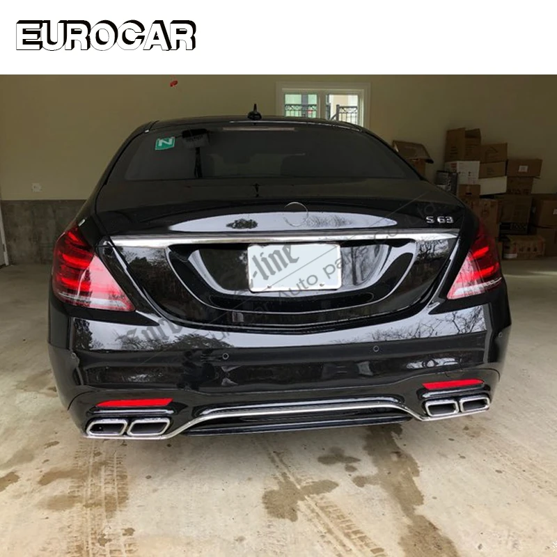 Комплект кузова PP S CLASS W222 для 2017y ~ S63 2018 наборы кузовов передняя решетка бампера