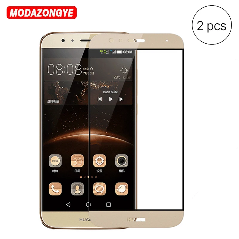Закаленное стекло для Huawei G8 2 шт. защитная пленка экрана закаленное с полным