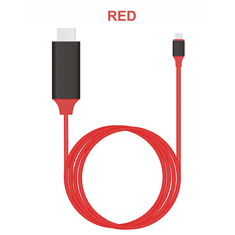 AHHROOU USB C HDMI кабель type C к HDMI Thunderbolt 3 для MacBook samsung Galaxy S9/S8 huawei mate 10 Pro P20 USB-C HDMI адаптер