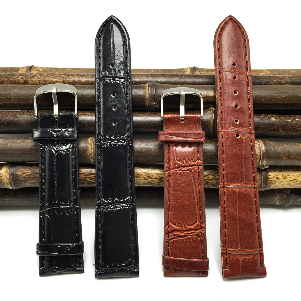 Ремешок для часов Коричневый Женский 20 мм мягкий спортивный браслет с пряжкой