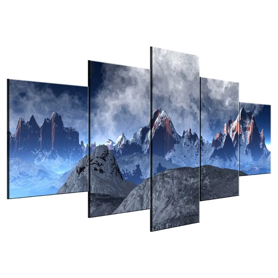 Настенный плакат на холсте Декор для дома 5 шт.|Рисование и каллиграфия| |