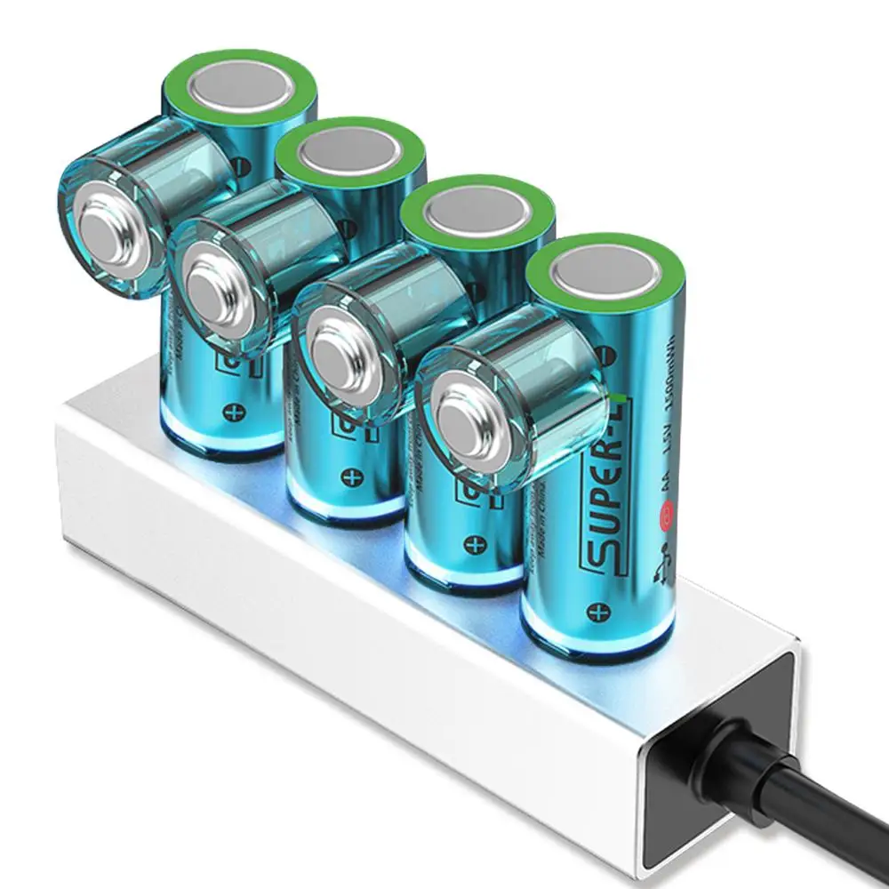 Перезаряжаемая батарея USB зарядка 1 5 v литиевая | Лампы и освещение