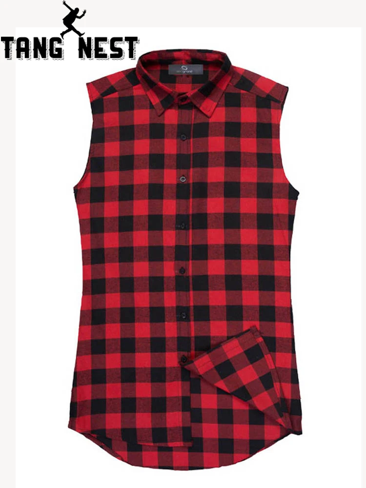 Жилет TANGNEST мужской свободный хлопковый с молнией на боку MCS646 2019|fashion tank tops|tank toptank