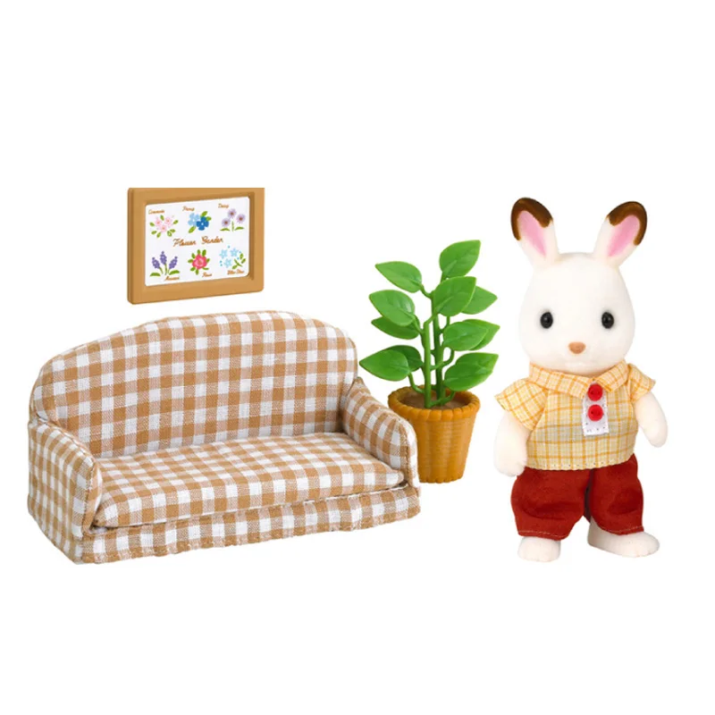 Sylvanian Families кукольный домик мебель игровой набор кролик и аксессуары Игрушка Фигурка Набор девочка подарок