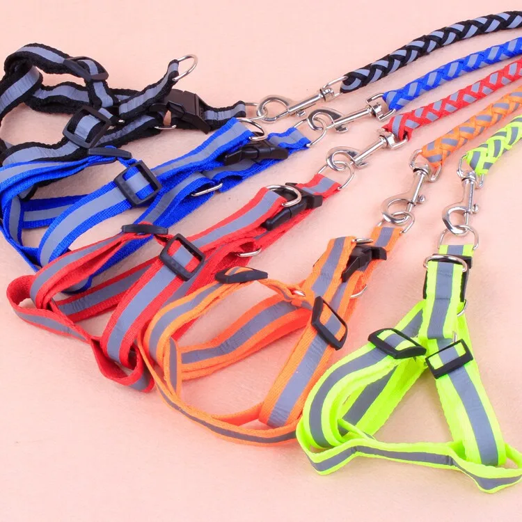 

Dog leash dog chain than teddy bear chest straps small dogs collar dog noctilucent rope pet products