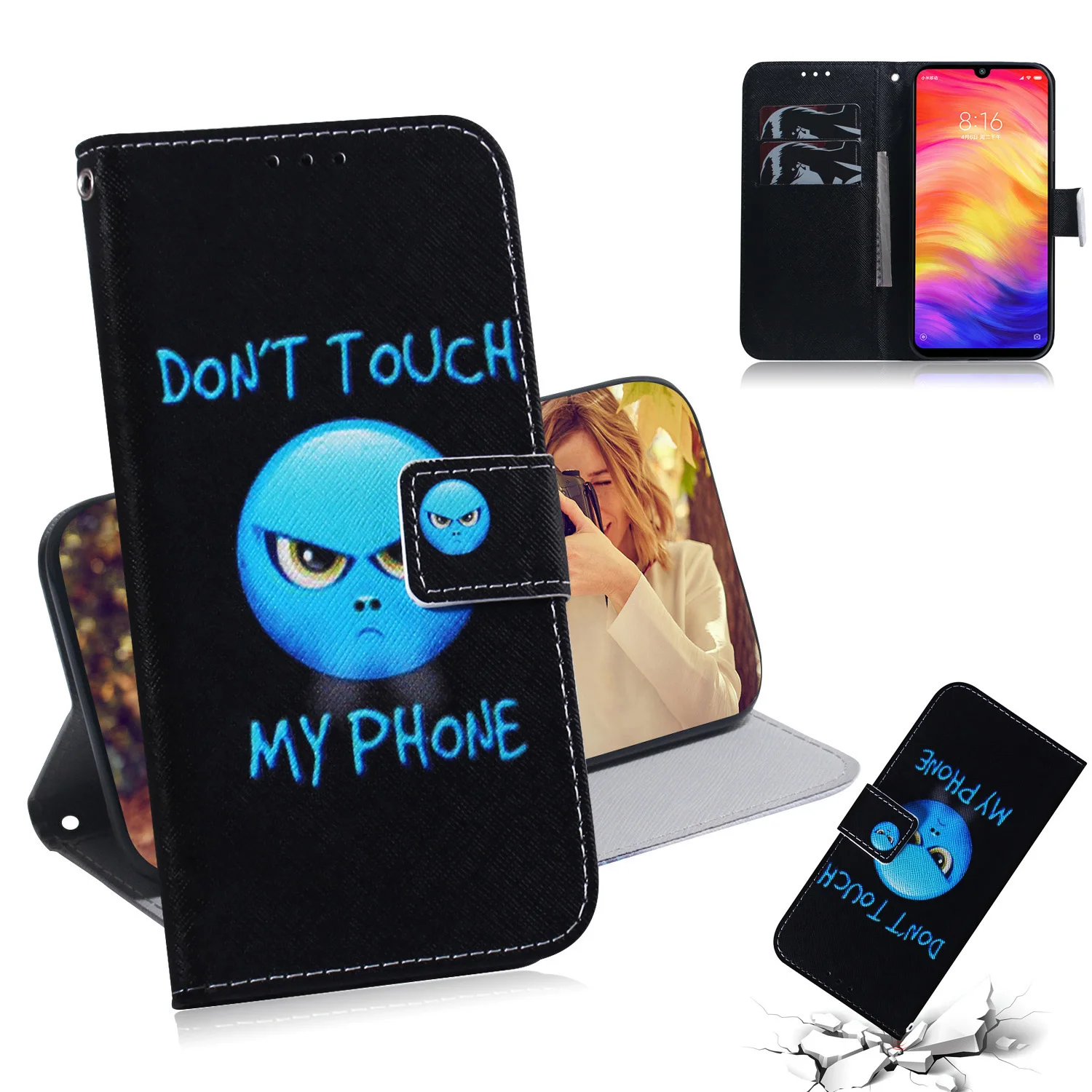 Кожаный чехол-книжка для Fundas Xiaomi Redmi K20 Pro, чехол для Redmi Go Redmi 7A Note7, чехол с рисунком совы, кошелек, чехол для телефона s