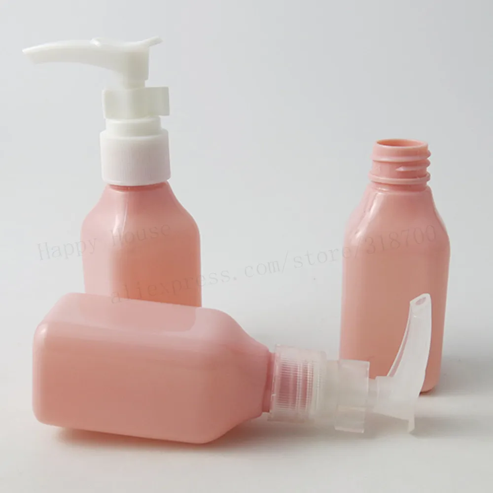100x50 мл портативный розовый Наклонный плечевой шампунь дезинфицирующее средство