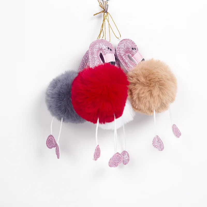 Cute Plush Flamingo Decorative Pendant Keychain Doll Kawaii Party Decoration Kids Gift Christmas For Home | Дом и сад