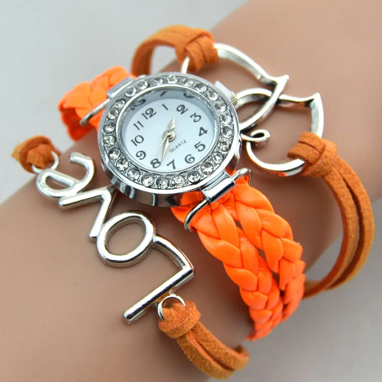 Новый дизайн модные цифровые наручные часы для девочек ремешок с сердечком