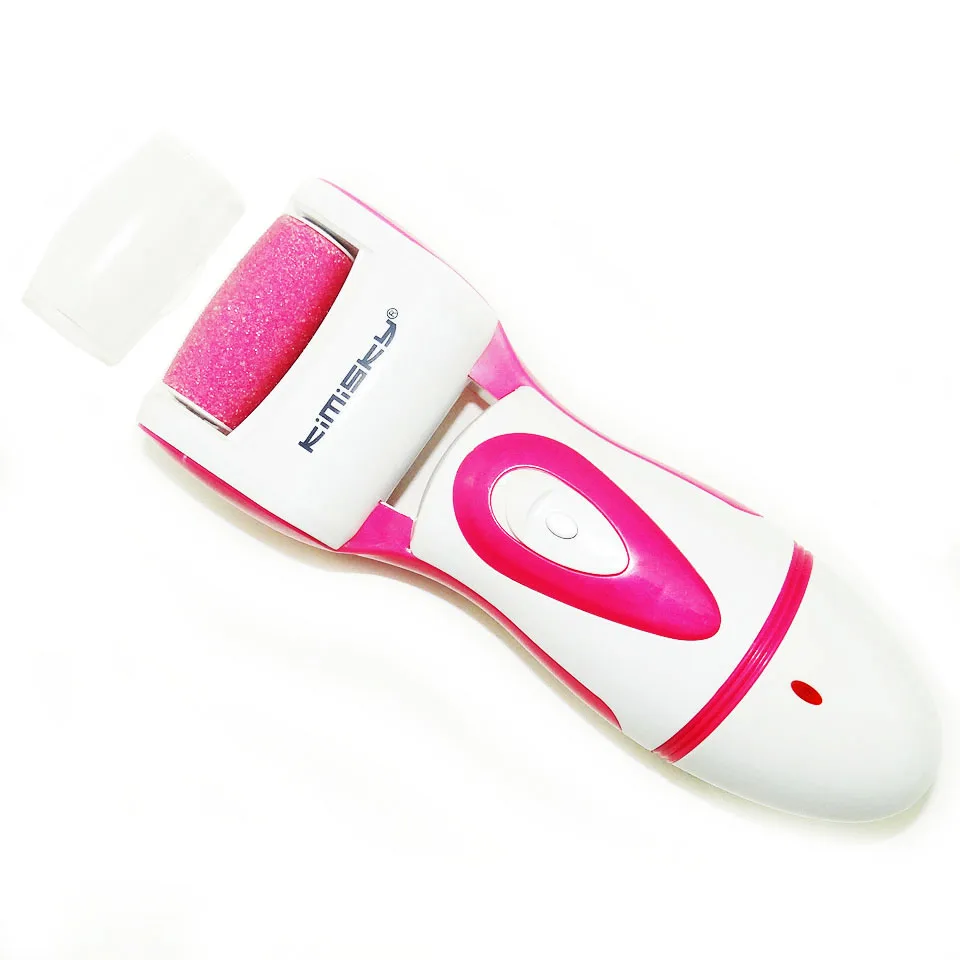 KIMISKY Red Foot Care Tool Rechargeable Electric Pedicure File Callus Remover Feet Dead Skin +5 Roller Head | Красота и здоровье