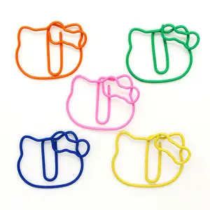 Необычные мультяшная кошка форменные зажимы металлическая закладка скрепки для бумаг