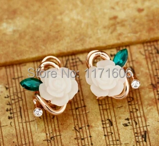 Hot Selling EuropeStyle Fashion Cheap crystal resin Earring Ear clip Stud earrings | Украшения и аксессуары