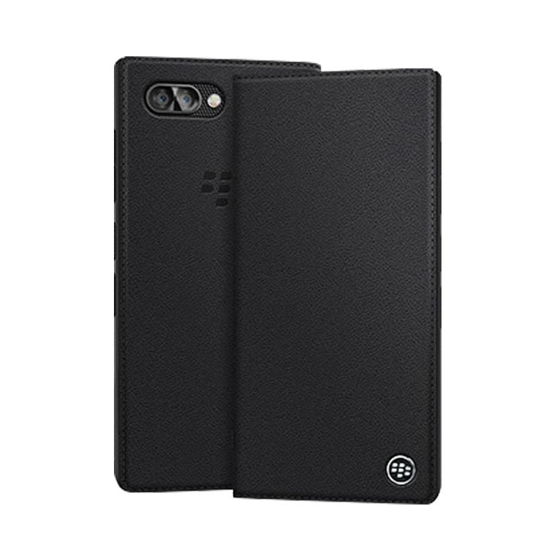 Оригинальный чехол из натуральной кожи для Blackberry KEY2 Бизнес Флип-сумка и мягкий