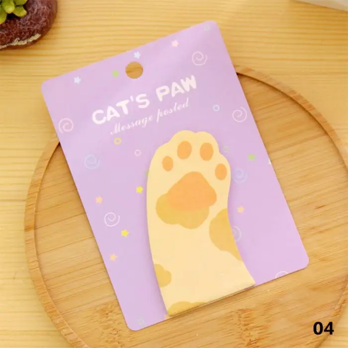 Мини Портативный kawaii кошачья лапа клейкая Post-it наклейка Блокнот для заметок Канцелярские Товары для офиса и школы декоративная бумага для письма
